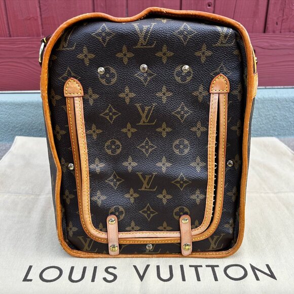 Authentic~LOUIS VUITTON~Monogram Canvas Sac Chien 40 Dog/Pet Carrier~LV Dustbag - Picture 5 of 16